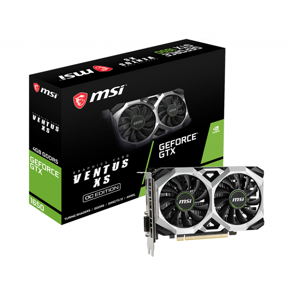 MSI GTX 1650 VENTUS XS OC 4GB GDDR5 128 Bit Ekran Kartı