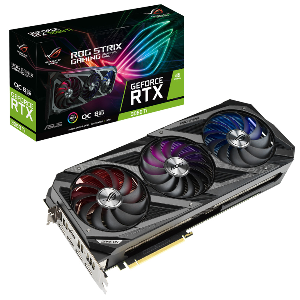 ASUS RTX 3060 Ti ROG STRIX OC 8GB GDDR6
 256 Bit Ekran Kartı