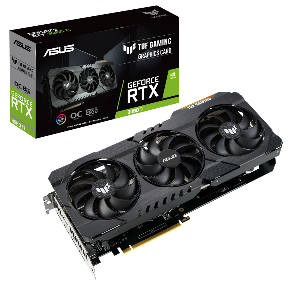 ASUS RTX 3060 Ti TUF OC 8GB GDDR6
 256 Bit Ekran Kartı