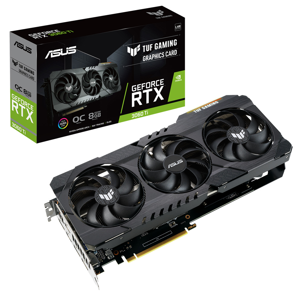 ASUS RTX 3060 Ti TUF OC V2 (LHR) 8GB GDDR6 256 Bit Ekran Kartı