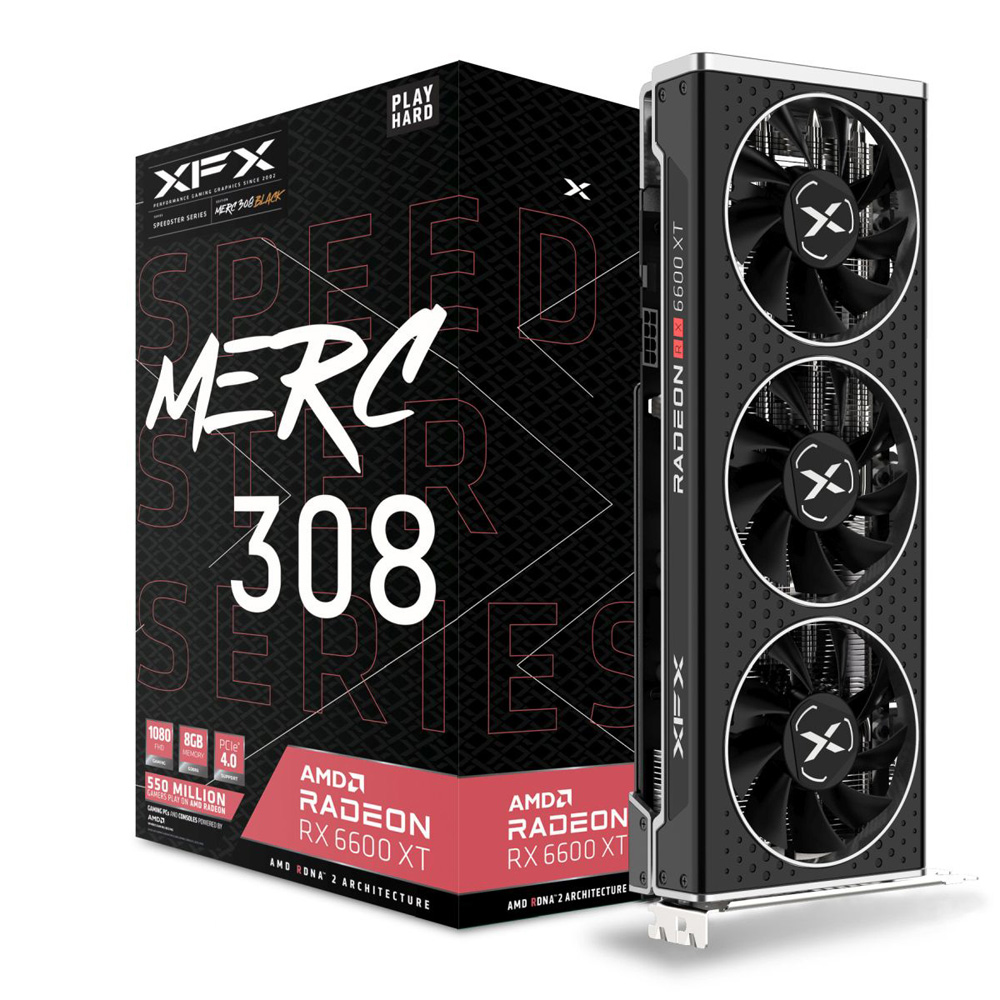 XFX RX 6600 XT SPEEDSTER MERC 308 BLACK 8GB GDDR6 128 Bit RX-66XT8TBDQ Ekran Kartı