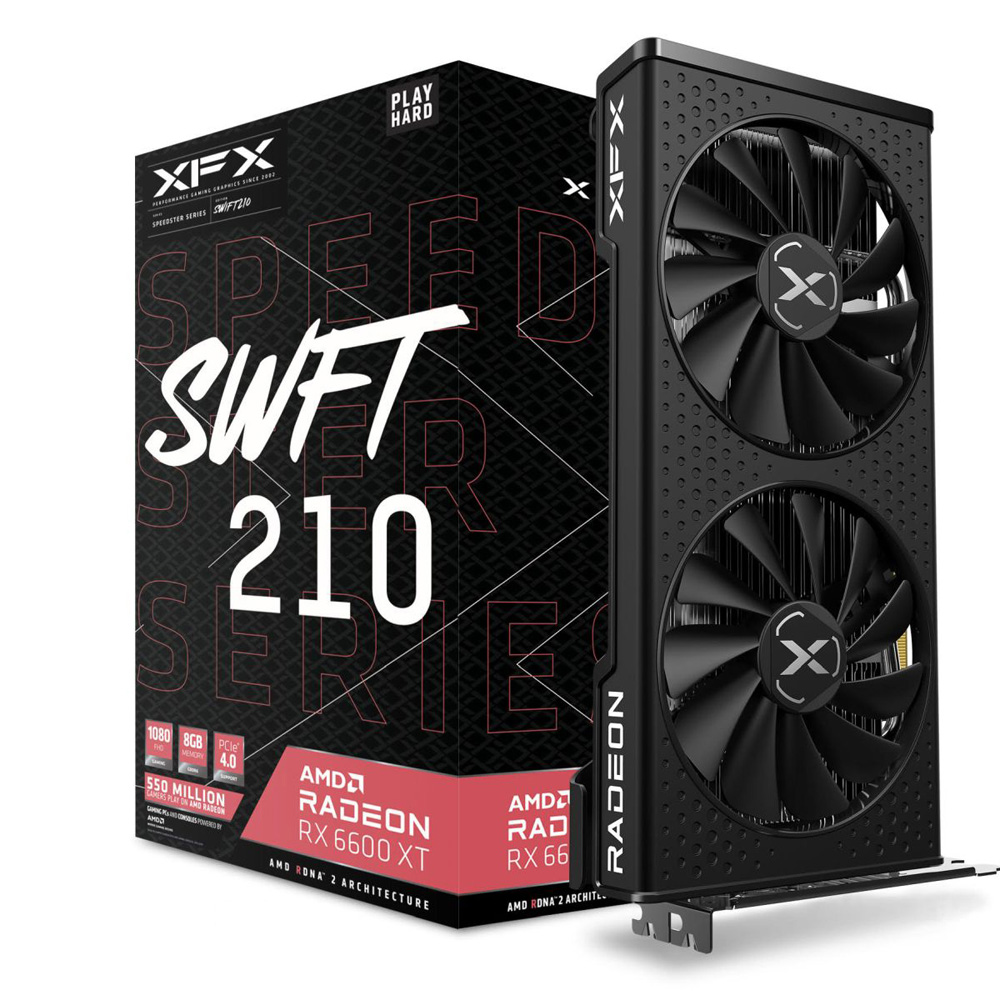 XFX RX 6600 XT SPEEDSTER SWFT 210 CORE 8GB GDDR6 128 Bit RX-66XT8DFDQ Ekran Kartı