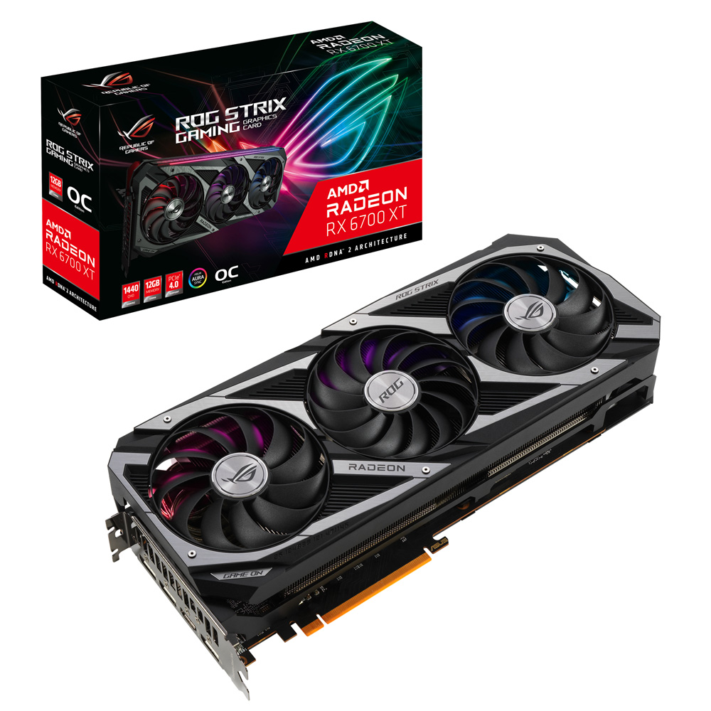 ASUS RX 6700 XT ROG STRIX OC 12GB GDDR6
 256 Bit 90YV0G81-M0NA00 Ekran Kartı